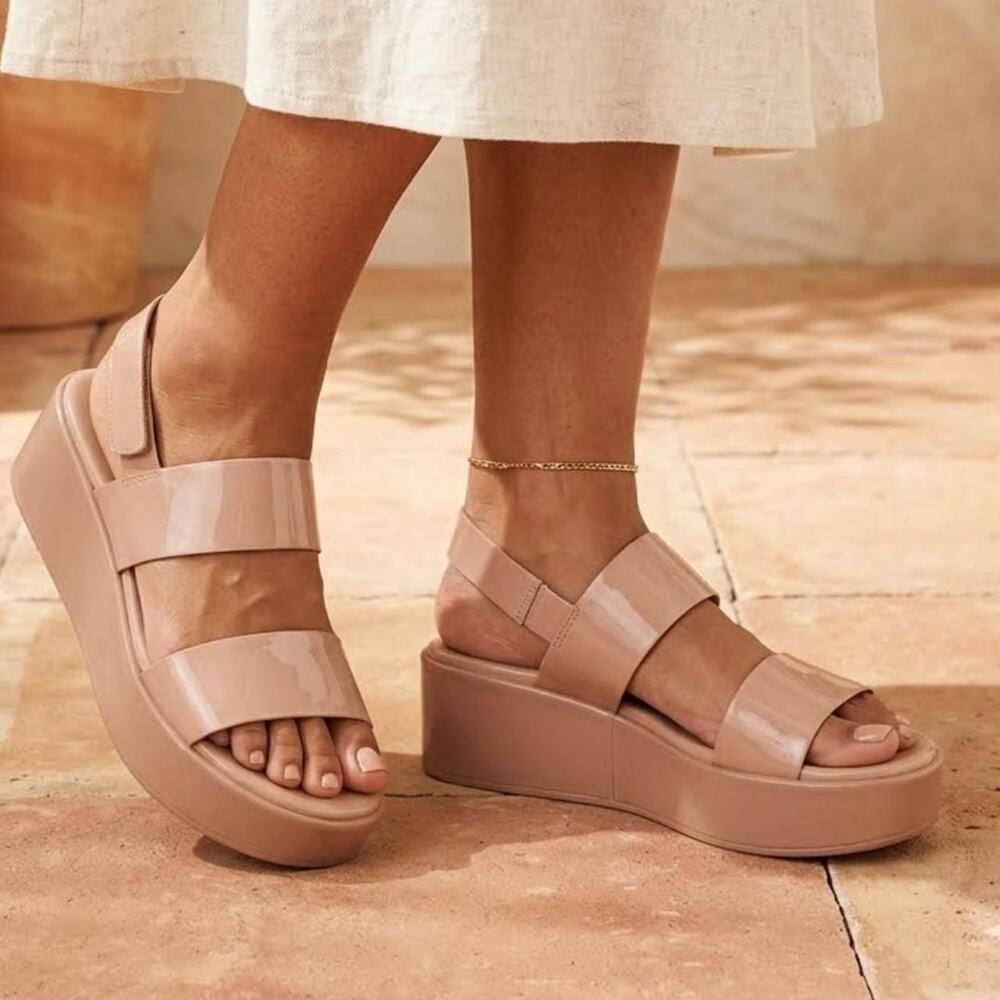 Steve madden pink platform sandals